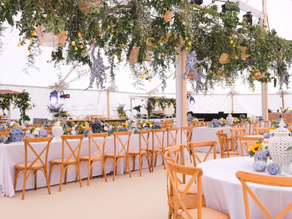 Inside Sailcloth Marquee